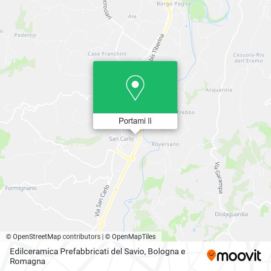 Mappa Edilceramica Prefabbricati del Savio