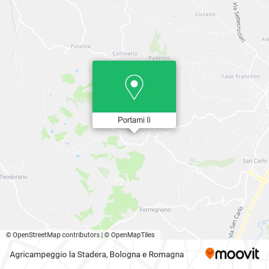 Mappa Agricampeggio la Stadera