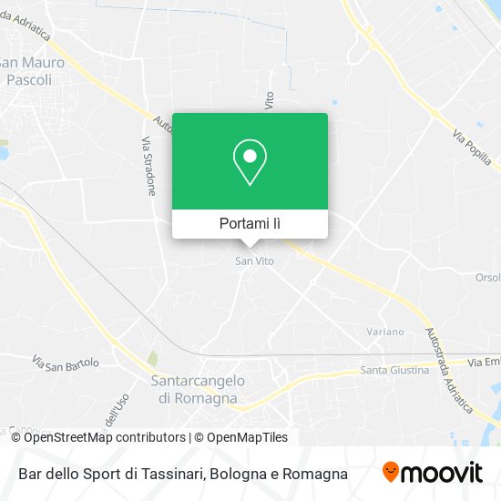 Mappa Bar dello Sport di Tassinari