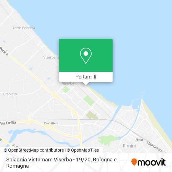 Mappa Spiaggia Vistamare Viserba - 19 / 20