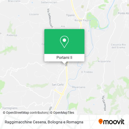 Mappa Raggimacchine Cesena