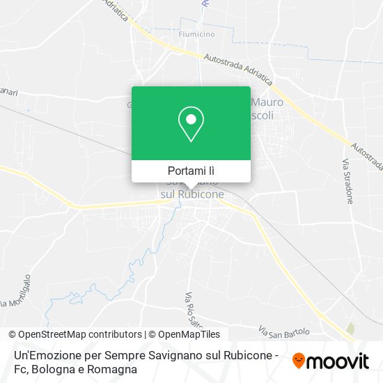 Mappa Un'Emozione per Sempre Savignano sul Rubicone - Fc