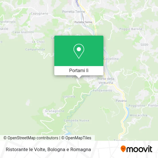 Mappa Ristorante le Volte
