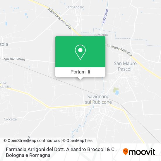 Mappa Farmacia Arrigoni del Dott. Aleandro Broccoli & C.