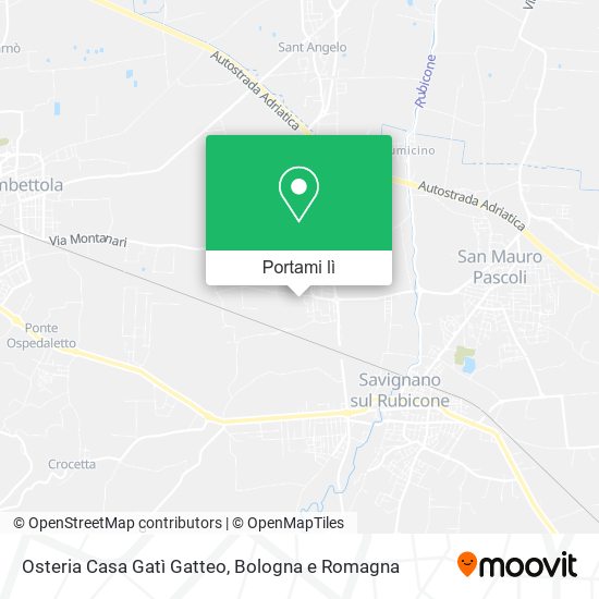 Mappa Osteria Casa Gatì Gatteo