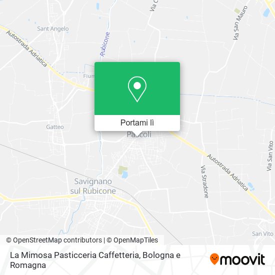 Mappa La Mimosa Pasticceria Caffetteria