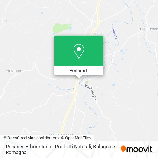 Mappa Panacea Erboristeria - Prodotti Naturali