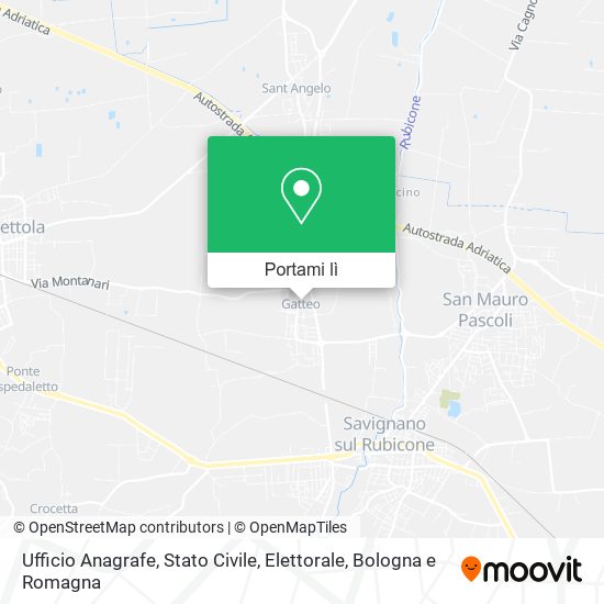 Mappa Ufficio Anagrafe, Stato Civile, Elettorale