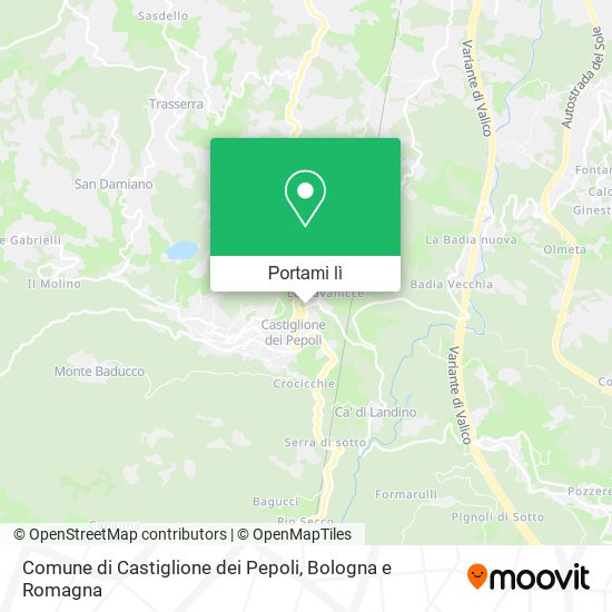 Mappa Comune di Castiglione dei Pepoli