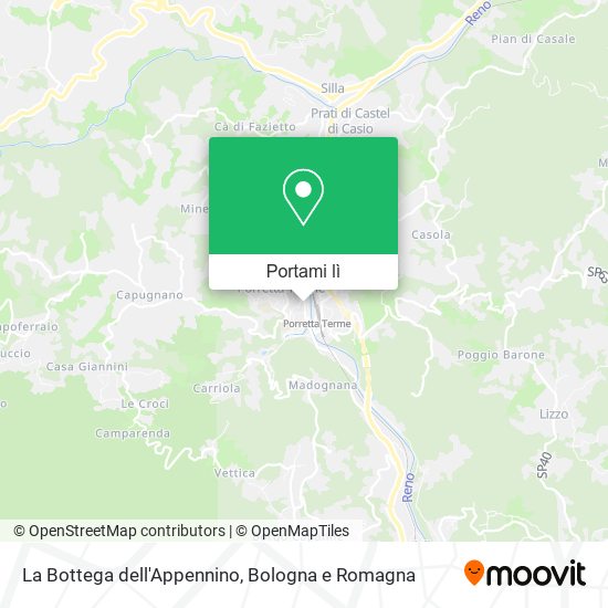 Mappa La Bottega dell'Appennino