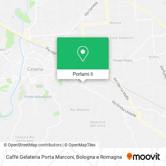 Mappa Caffé Gelateria Porta Marconi