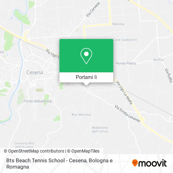 Mappa Bts Beach Tennis School - Cesena