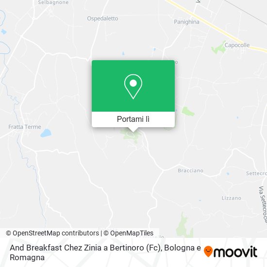 Mappa And Breakfast Chez Zinia a Bertinoro (Fc)