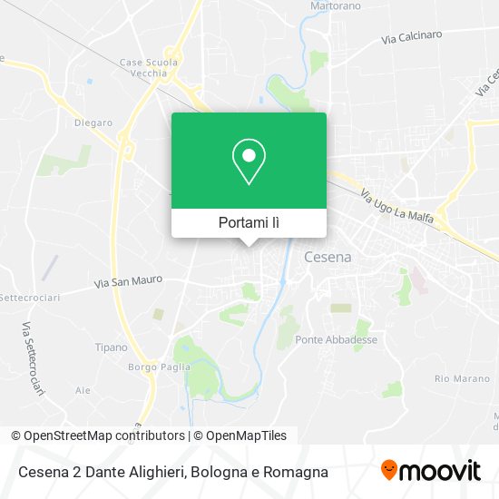 Mappa Cesena 2 Dante Alighieri