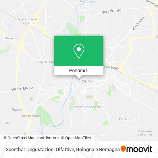 Mappa Scentbar Degustazioni Olfattive