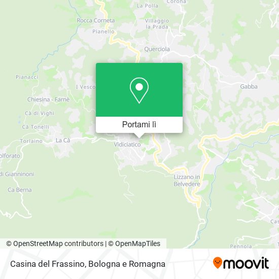 Mappa Casina del Frassino