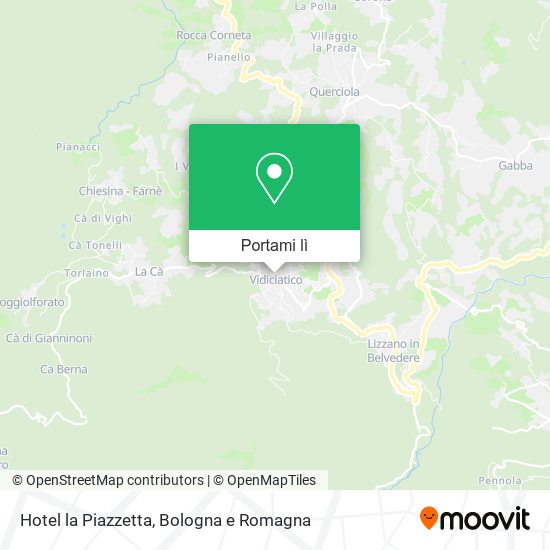 Mappa Hotel la Piazzetta