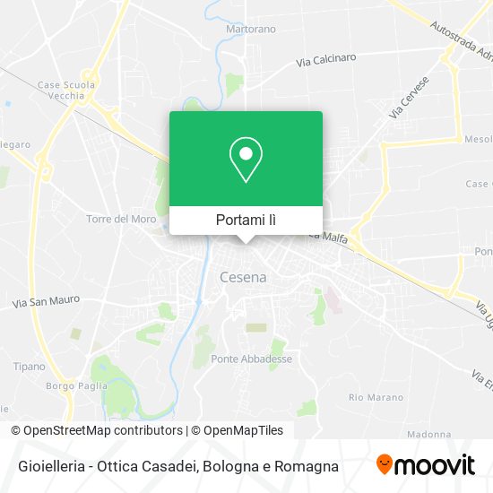 Mappa Gioielleria - Ottica Casadei
