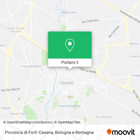 Mappa Provincia di Forli'-Cesena