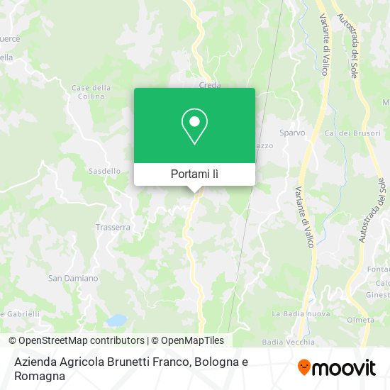 Mappa Azienda Agricola Brunetti Franco
