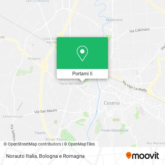 Mappa Norauto Italia