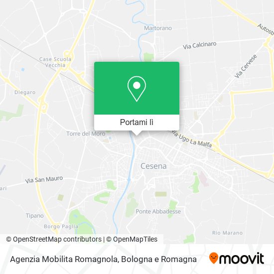 Mappa Agenzia Mobilita Romagnola