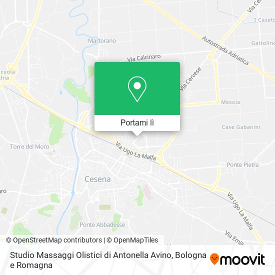 Mappa Studio Massaggi Olistici di Antonella Avino