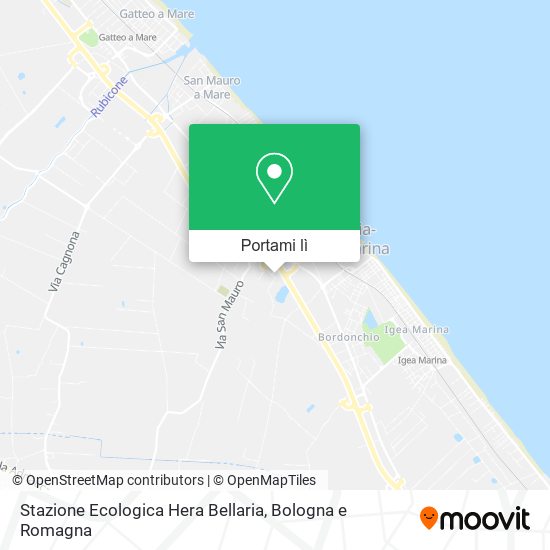 Mappa Stazione Ecologica Hera Bellaria