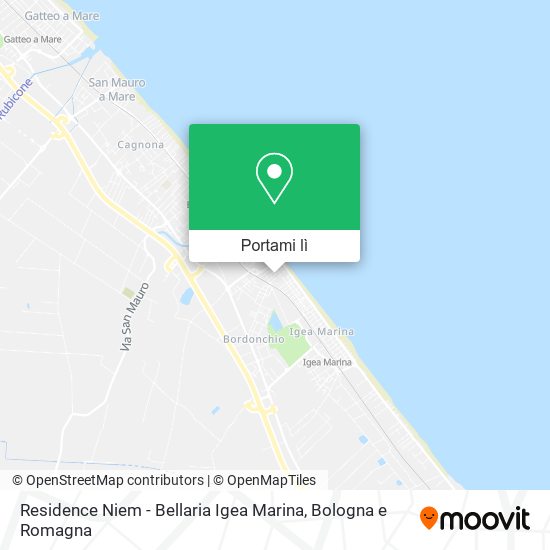 Mappa Residence Niem - Bellaria Igea Marina