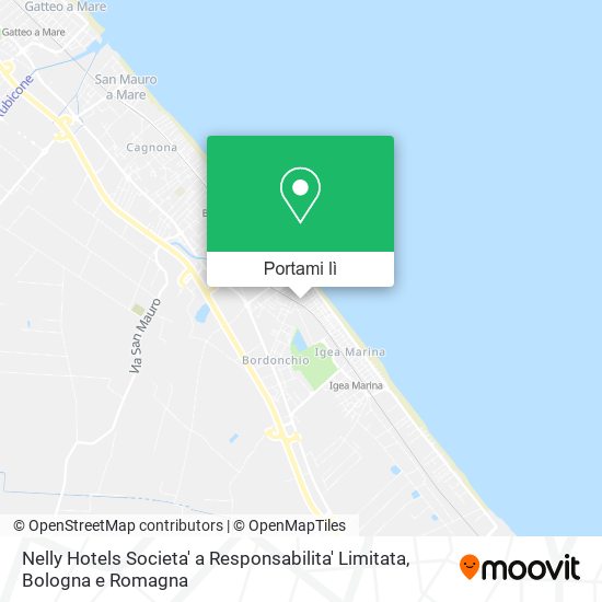 Mappa Nelly Hotels Societa' a Responsabilita' Limitata