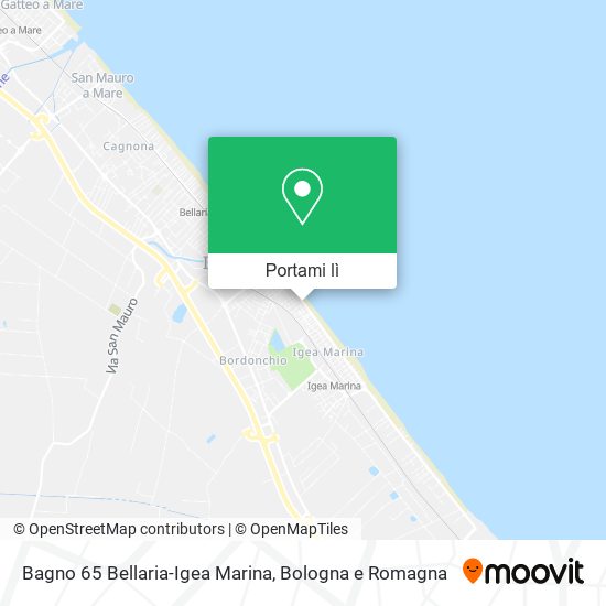 Mappa Bagno 65 Bellaria-Igea Marina