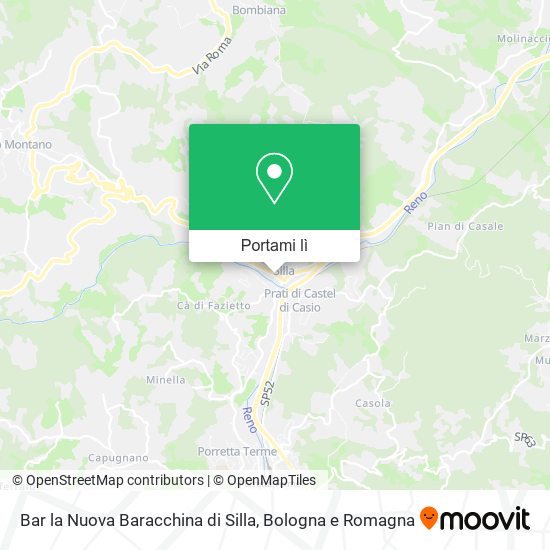 Mappa Bar la Nuova Baracchina di Silla
