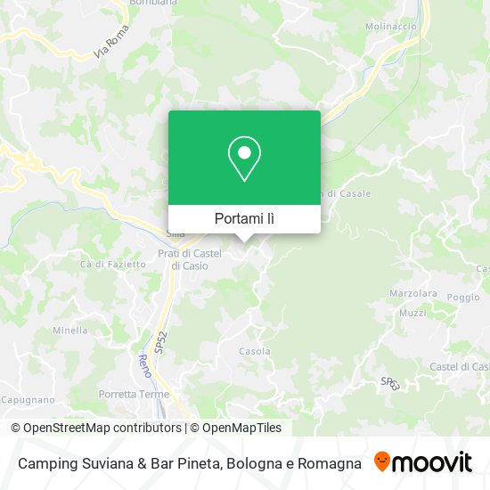 Mappa Camping Suviana & Bar Pineta