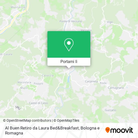 Mappa Al Buen Retiro da Laura Bed&Breakfast