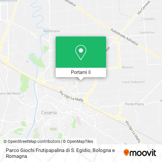 Mappa Parco Giochi Frutipapalina di S. Egidio