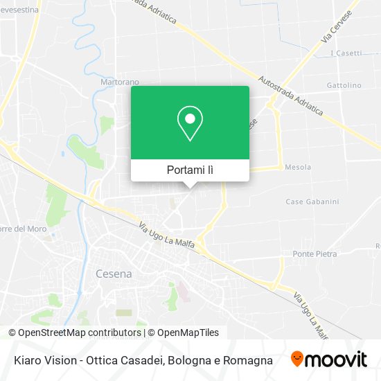 Mappa Kiaro Vision - Ottica Casadei
