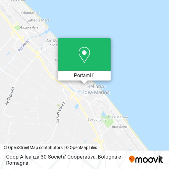 Mappa Coop Alleanza 30 Societa' Cooperativa