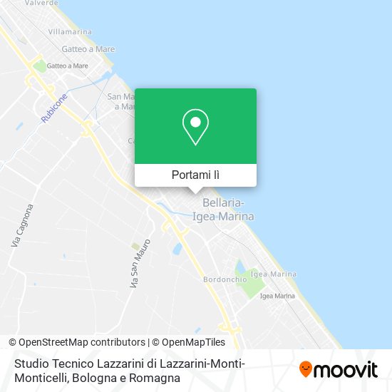 Mappa Studio Tecnico Lazzarini di Lazzarini-Monti-Monticelli