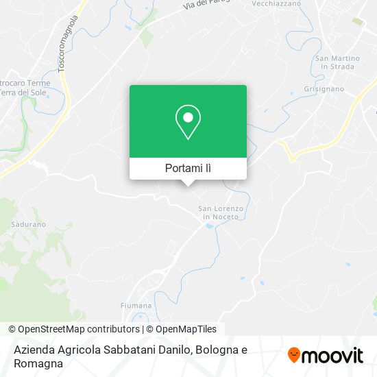 Mappa Azienda Agricola Sabbatani Danilo