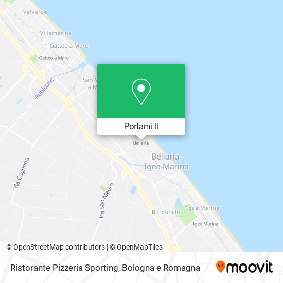 Mappa Ristorante Pizzeria Sporting
