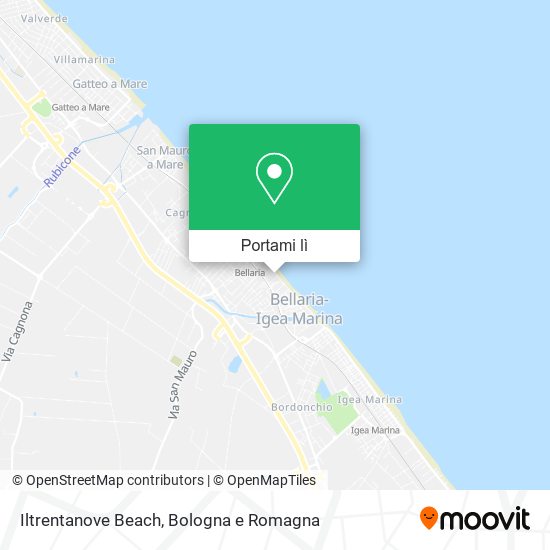 Mappa Iltrentanove Beach