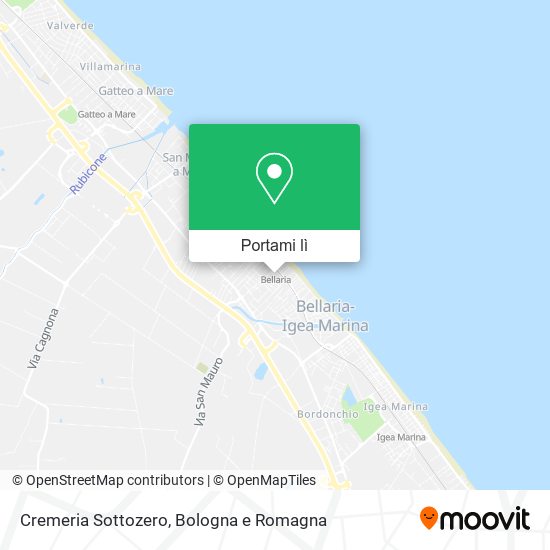 Mappa Cremeria Sottozero