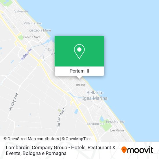 Mappa Lombardini Company Group - Hotels, Restaurant & Events