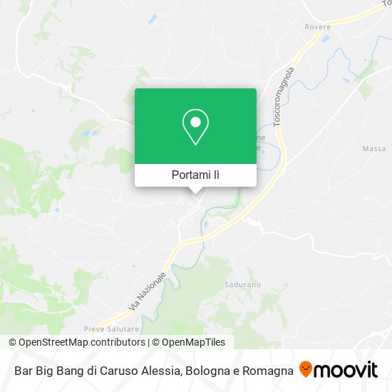 Mappa Bar Big Bang di Caruso Alessia