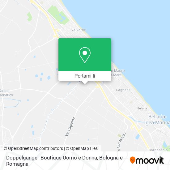 Mappa Doppelgänger Boutique Uomo e Donna