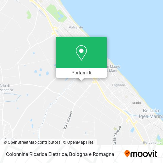 Mappa Colonnina Ricarica Elettrica