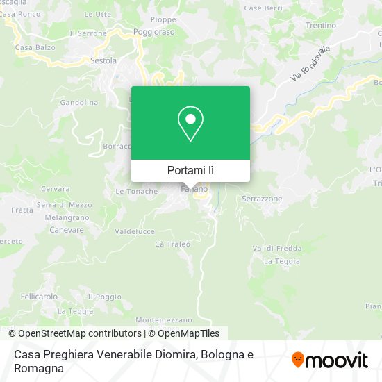 Mappa Casa Preghiera Venerabile Diomira
