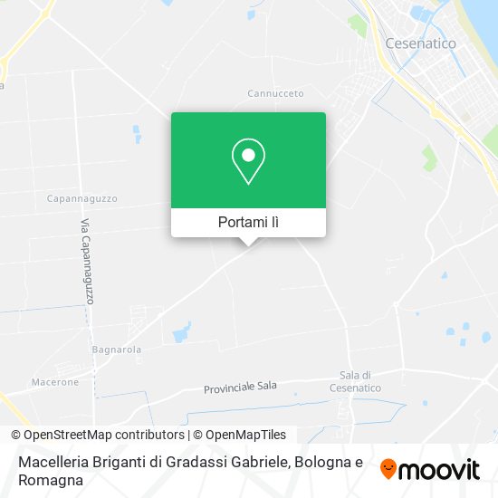 Mappa Macelleria Briganti di Gradassi Gabriele
