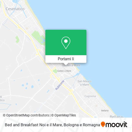 Mappa Bed and Breakfast Noi e il Mare