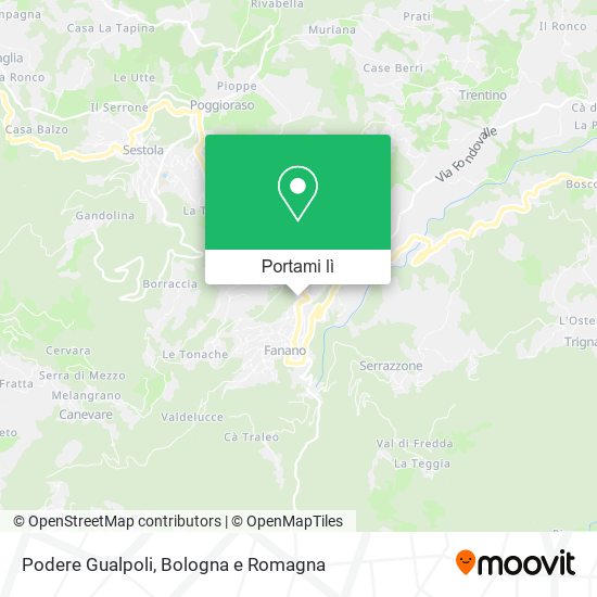 Mappa Podere Gualpoli